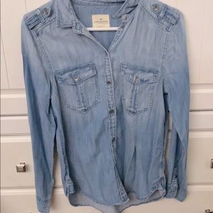 American Eagle Jean Blouse